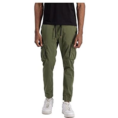 Alpha Industries fritidsbyxor i bomullstwill för män Dark Olive Alpha Industries fritidsbyxor i bomullstwill för män Dark Olive