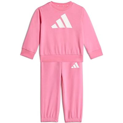 adidas unisex bebis Essentials Big Logojogger Track Suit, pink fusion/white, 6-9 Months adidas unisex bebis Essentials Big Logojogger Track Suit, pink fusion/white, 6-9 Months
