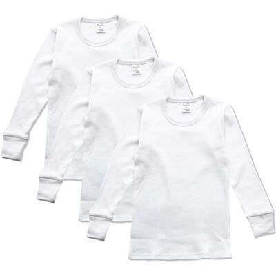 Abanderado pojkar bunt barn långärmad tröja (3-pack), Vit, 6 År Abanderado pojkar bunt barn långärmad tröja (3-pack), Vit, 6 År