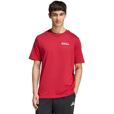 adidas Mezczyzni NOVELTY BOWL GRAPHIC T-SHIRT, active maroon, XXL adidas Mezczyzni NOVELTY BOWL GRAPHIC T-SHIRT, active maroon, XXL