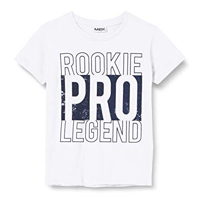 MEK Pojkar t-shirt Jersey Legg. Con Grafica tröja, Vit (optisk vit 01 001), 6 År MEK Pojkar t-shirt Jersey Legg. Con Grafica tröja, Vit (optisk vit 01 001), 6 År