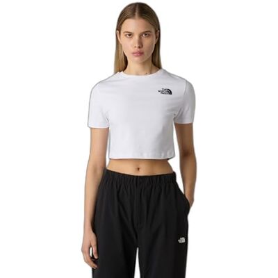 THE NORTH FACE S/S Essential Cropped Slim T-tröja för kvinnor Tnf White XXS THE NORTH FACE S/S Essential Cropped Slim T-tröja för kvinnor Tnf White XXS