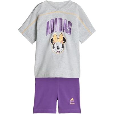 adidas Niemowleta dziewczynki DISNEY MINNIE MOUSE T-SHIRT SET, light grey heather/Semi Ice Tangerine, 6-9 Months adidas Niemowleta dziewczynki DISNEY MINNIE MOUSE T-SHIRT SET, light grey heather/Semi Ice Tangerine, 6-9 Months