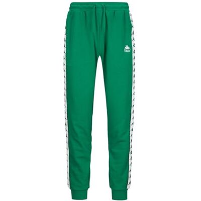 Kappa 222 Banda Alanz 3 Bekväma och snygga långa sportbyxor, Grön T-shirt och Vit, Storlek S Kappa 222 Banda Alanz 3 Bekväma och snygga långa sportbyxor, Grön T-shirt och Vit, Storlek S