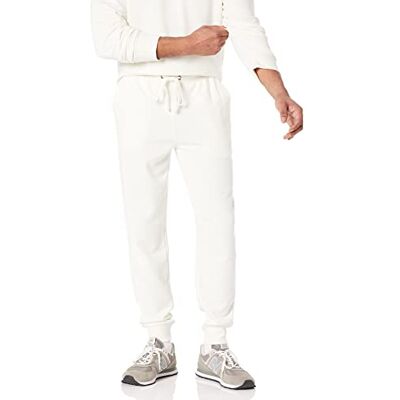 Amazon Essentials lättvikts franska terry-joggingbyxor (finns i stora och långa), äggskalsvit, XX-Large Amazon Essentials lättvikts franska terry-joggingbyxor (finns i stora och långa), äggskalsvit, XX-Large
