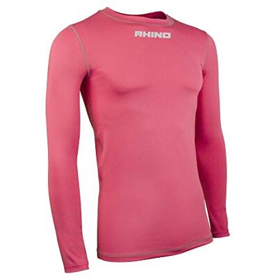 Rhino unisex-ungdom tagless baslager, rosa, 13/14 år Rhino unisex-ungdom tagless baslager, rosa, 13/14 år
