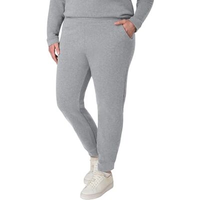 Hanes EcoSmart Joggingbyxor för kvinnor, medeltjock bomullsblandning, fleece-sweatpants, träningsbyxor, Lätt stål, L Hanes EcoSmart Joggingbyxor för kvinnor, medeltjock bomullsblandning, fleece-sweatpants, träningsbyxor, Lätt stål, L