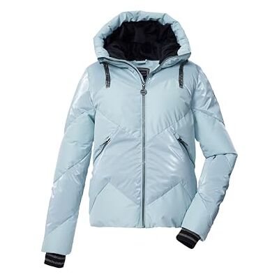 Killtec damtäckjacka/skidjacka/funktionell jacka i dunlook med huva och dragkedja snöstopp KSW 113 WMN SKI QLTD JCKT, ljus isblå, 40, 43618-000 Killtec damtäckjacka/skidjacka/funktionell jacka i dunlook med huva och dragkedja snöstopp KSW 113 WMN SKI QLTD JCKT, ljus isblå, 40, 43618-000