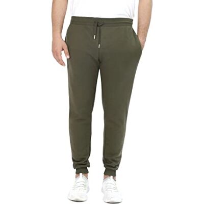 M17 Återvunnet Slim Leg joggingunderdel casual byxor joggingbyxor träningsoverall gym muddad fåll fickor, Khaki grön, S M17 Återvunnet Slim Leg joggingunderdel casual byxor joggingbyxor träningsoverall gym muddad fåll fickor, Khaki grön, S