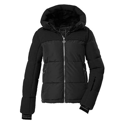 Killtec dam quiltad jacka/funktionell jacka i dunlook med huva och dragkedja snöstopp KSW 111 WMN SKI QLTD JCKT, svart, 40, 43616-000 Killtec dam quiltad jacka/funktionell jacka i dunlook med huva och dragkedja snöstopp KSW 111 WMN SKI QLTD JCKT, svart, 40, 43616-000