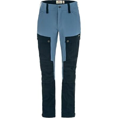 Fjällräven Keb böjda byxor för kvinnor, mörk marinblå/blå (Dawn Blue), 44/R, Mörkmarinblå/blå, 44 Fjällräven Keb böjda byxor för kvinnor, mörk marinblå/blå (Dawn Blue), 44/R, Mörkmarinblå/blå, 44
