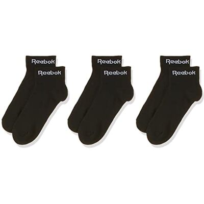 Reebok Active Core Ankle Socks - 3 Par - Svart - Ankelstrumpor Reebok Active Core Ankle Socks - 3 Par - Svart - Ankelstrumpor