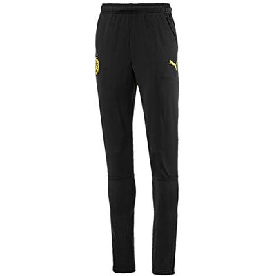 PUMA Kinder Trainingshose BVB mit zip pockets, Black/Cyber Yellow, 176, 755782 PUMA Kinder Trainingshose BVB mit zip pockets, Black/Cyber Yellow, 176, 755782