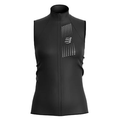 COMPRESSPORT Hurricane vindtät W väst, svart, M, svart, M COMPRESSPORT Hurricane vindtät W väst, svart, M, svart, M