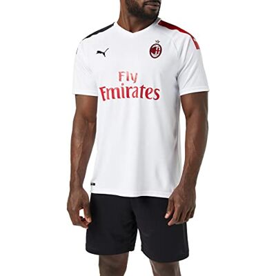 PUMA herr AC Milan 1899 Away tröja Repl. Top1 Player Jersey Vit-Tango Röd, Large PUMA herr AC Milan 1899 Away tröja Repl. Top1 Player Jersey Vit-Tango Röd, Large