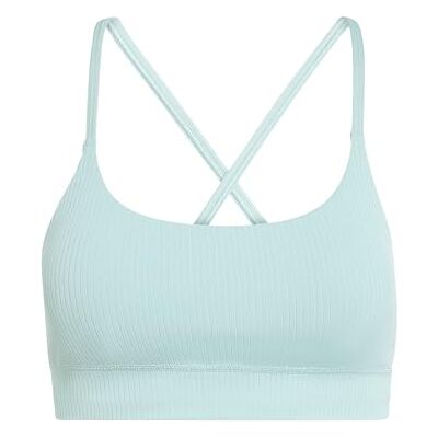 adidas Kobiety All Me Rib Light Support Bra, Wonder Sage, XXS adidas Kobiety All Me Rib Light Support Bra, Wonder Sage, XXS