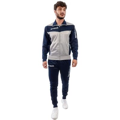 Givova Unisex Visa Luxury Passen, Hellmelange Grå/Blå, M, Ljusmelange grå/blå, M Givova Unisex Visa Luxury Passen, Hellmelange Grå/Blå, M, Ljusmelange grå/blå, M