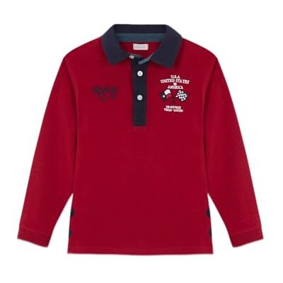 Gocco Guy's Polo Manga Larga Con Parche tröja, Rojo, 10 År Gocco Guy's Polo Manga Larga Con Parche tröja, Rojo, 10 År