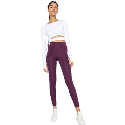 Trendyol Herr push-up sporttights yogabyxor, plommon, S Trendyol Herr push-up sporttights yogabyxor, plommon, S