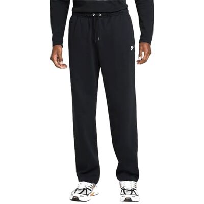 NIKE Sportswear Club Franch-Terry-byxor med öppen fåll (herr), svart/vit, HQ4422-010, 2XL NIKE Sportswear Club Franch-Terry-byxor med öppen fåll (herr), svart/vit, HQ4422-010, 2XL