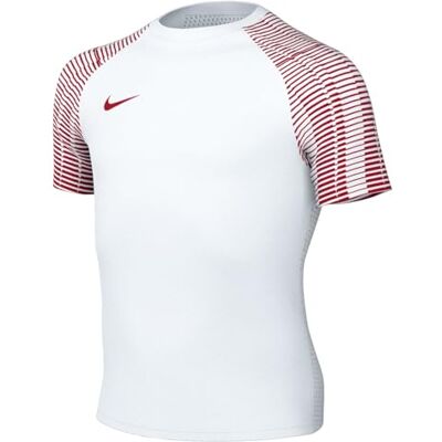 NIKE Flickor Dri-fit Academy kortärmad fotbollströja, vit/röd universitet/röd universitet, M NIKE Flickor Dri-fit Academy kortärmad fotbollströja, vit/röd universitet/röd universitet, M