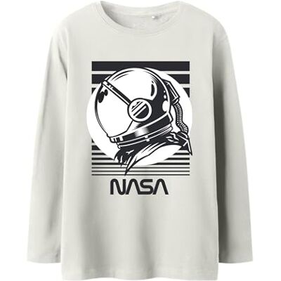 NAME IT Nkmvitar NASA Ls Top NAS, Ljus vit, 146-152 NAME IT Nkmvitar NASA Ls Top NAS, Ljus vit, 146-152