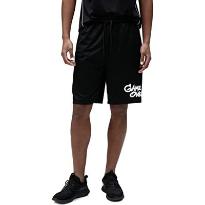 Koton Herr sport slogan tryckt dragsko ficka detaljerade shorts, Svart (999), S Koton Herr sport slogan tryckt dragsko ficka detaljerade shorts, Svart (999), S