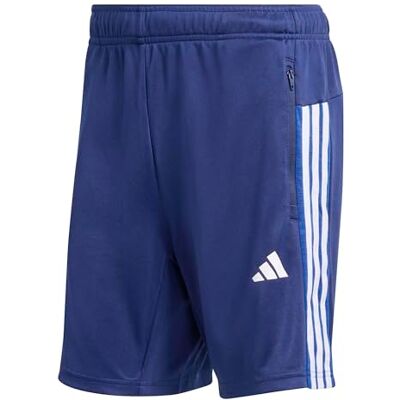 adidas herr Workout Essentials All-Set 3-Stripes Knit Short Shorts, dark blue/white, XXL 7 inch adidas herr Workout Essentials All-Set 3-Stripes Knit Short Shorts, dark blue/white, XXL 7 inch