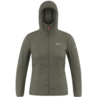 Salewa Puez Catinaccio 2 tyrolen ull responsiv jacka med huva W, blekningsgrön, M Salewa Puez Catinaccio 2 tyrolen ull responsiv jacka med huva W, blekningsgrön, M