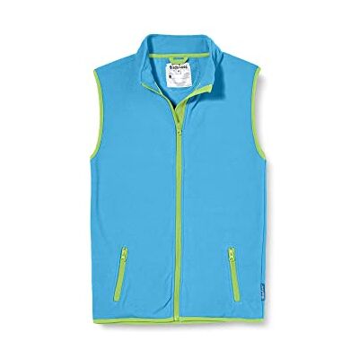 Playshoes Unisex barn fleece väst utomhus topp, Aquablau, 164 Playshoes Unisex barn fleece väst utomhus topp, Aquablau, 164