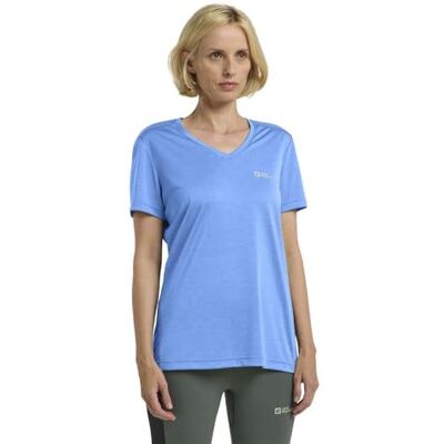 Jack Wolfskin Crosstrail T-shirt för kvinnor, medium blå, s dam, Medium blå., S Jack Wolfskin Crosstrail T-shirt för kvinnor, medium blå, s dam, Medium blå., S