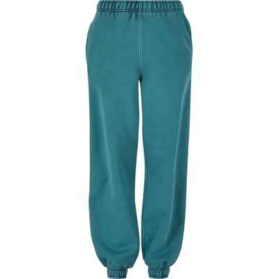 Urban Classics dam dam hög midja sten tvättade sweatpants, vattengreen, M Urban Classics dam dam hög midja sten tvättade sweatpants, vattengreen, M