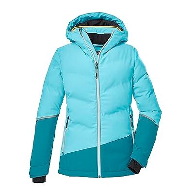 Killtec Flicka skidjacka/quiltad jacka med huva och snöfall KSW 178 GRLS SKI QLTD JCKT, ljusturkos, 152, 39900-000 Killtec Flicka skidjacka/quiltad jacka med huva och snöfall KSW 178 GRLS SKI QLTD JCKT, ljusturkos, 152, 39900-000