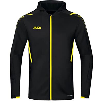 JAKO Träningsjacka för män Challenge med Kapuze träningsjacka med huva svart, XL JAKO Träningsjacka för män Challenge med Kapuze träningsjacka med huva svart, XL
