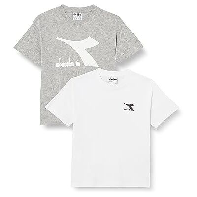 Diadora JU.Double Pack SS Logo, Optical vit/Light Mid G. Mel, M pojke, OPTICAL WHITE/LIGHT MID G. MEL Diadora JU.Double Pack SS Logo, Optical vit/Light Mid G. Mel, M pojke, OPTICAL WHITE/LIGHT MID G. MEL