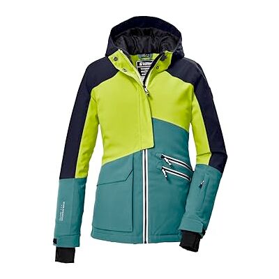 Killtec Flickors Ksw 405 Grls funktionell skidjacka med huva och snöskydd, Dark Mint, 176 (EU), Mörk mint, 176 cm Killtec Flickors Ksw 405 Grls funktionell skidjacka med huva och snöskydd, Dark Mint, 176 (EU), Mörk mint, 176 cm