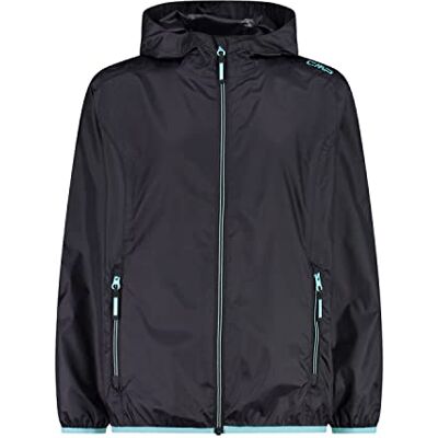 CMP Unisex regnjacka för barn, Antracit-aqua, 116 cm CMP Unisex regnjacka för barn, Antracit-aqua, 116 cm