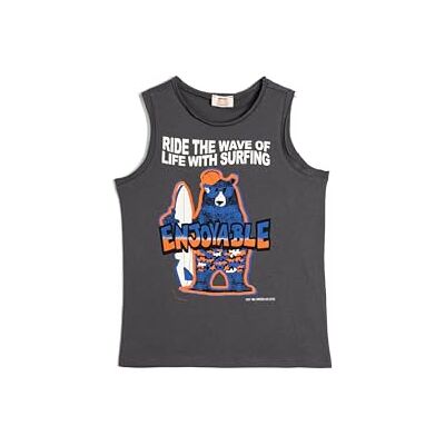 Koton Boys's tanktopp tryckt ärmlös crew neck bomullströja, Antracit (925), 6-7 �r Koton Boys's tanktopp tryckt ärmlös crew neck bomullströja, Antracit (925), 6-7 �r