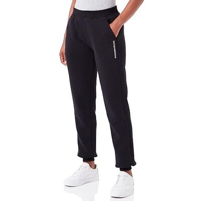 Giorgio Armani Dambyxor med manschetter Ikoniska Terry Sweatpants, svart, XL Giorgio Armani Dambyxor med manschetter Ikoniska Terry Sweatpants, svart, XL