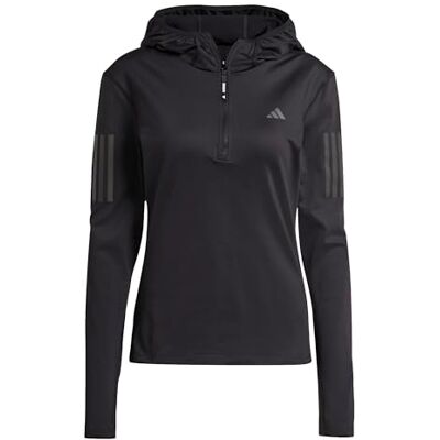 adidas Kvinnor Own the Run Winterized Hooded Half-Zip, Black, XXS adidas Kvinnor Own the Run Winterized Hooded Half-Zip, Black, XXS