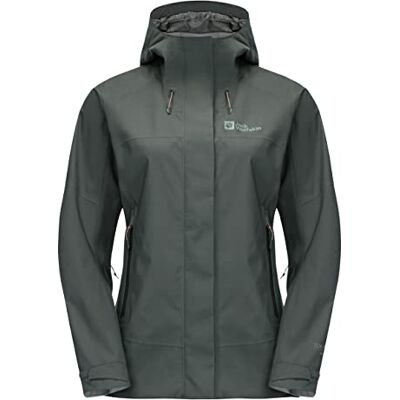 Jack Wolfskin Kammweg 2l Jkt W Skiffer Grön, XS, Skiffer grön., XS Jack Wolfskin Kammweg 2l Jkt W Skiffer Grön, XS, Skiffer grön., XS