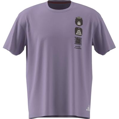 adidas Mezczyzni Multi Graphic T-shirt, powder plum, XXL adidas Mezczyzni Multi Graphic T-shirt, powder plum, XXL