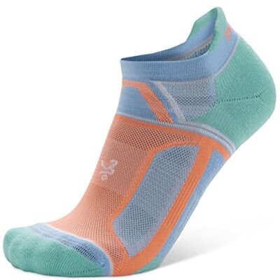 Balega Unisex strumpor, Aqua/persika, Medium Balega Unisex strumpor, Aqua/persika, Medium
