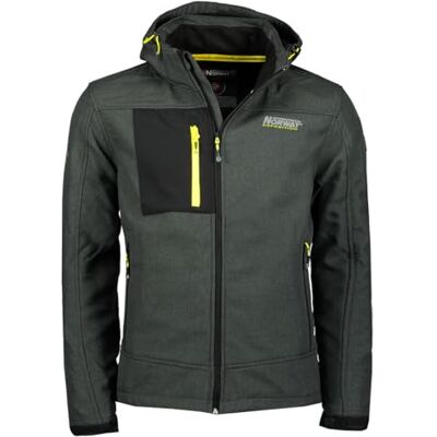 Geographical Norway Torefact Vattentät softshelljacka med huva för män, utomhusjacka, taktisk vindjacka, slitstark, vandringsjacka, höst, vinter, vår (svart, L), svart, L Geographical Norway Torefact Vattentät softshelljacka med huva för män, utomhusjacka, taktisk vindjacka, slitstark, vandringsjacka, höst, vinter, vår (svart, L), svart, L