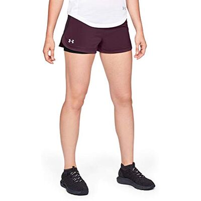 Under Armour Dambyxor speedpocket 2-i-1 shorts dam – mörkröd, svart Mörkröd Large Under Armour Dambyxor speedpocket 2-i-1 shorts dam – mörkröd, svart Mörkröd Large