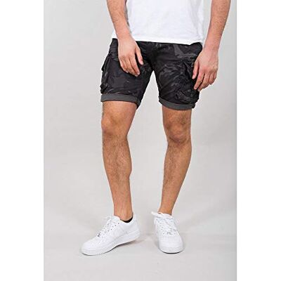 Alpha Industries Crew Short Camo för män Black Alpha Industries Crew Short Camo för män Black