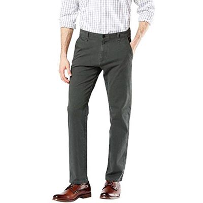 Dockers Fritidsbyxor för män, Stålhuvud, 33W / 36L Dockers Fritidsbyxor för män, Stålhuvud, 33W / 36L