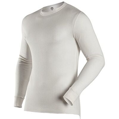 ColdPruf Grundläggande dubbelskikt rund hals baslager topp Winter White L Tall ColdPruf Grundläggande dubbelskikt rund hals baslager topp Winter White L Tall