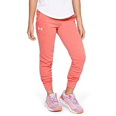 Under Armour unisex barn Rival joggingbyxor Daiquiri Light Heather / / Beta Red (843) YLarge Under Armour unisex barn Rival joggingbyxor Daiquiri Light Heather / / Beta Red (843) YLarge
