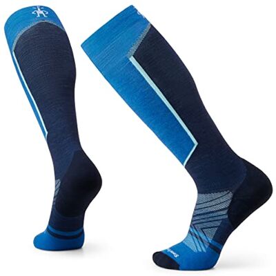 Smartwool Unisex Ski Targeted Cushion OTC Strumpor, Laguna Blue, L Smartwool Unisex Ski Targeted Cushion OTC Strumpor, Laguna Blue, L